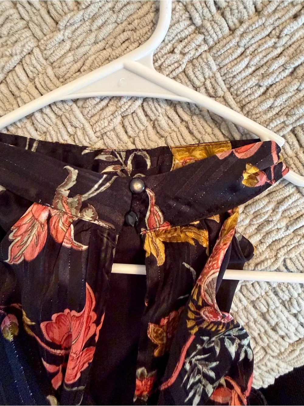 Luxology Black Floral Maxi Dress with Multicolor Blooms - Picture 4 of 5